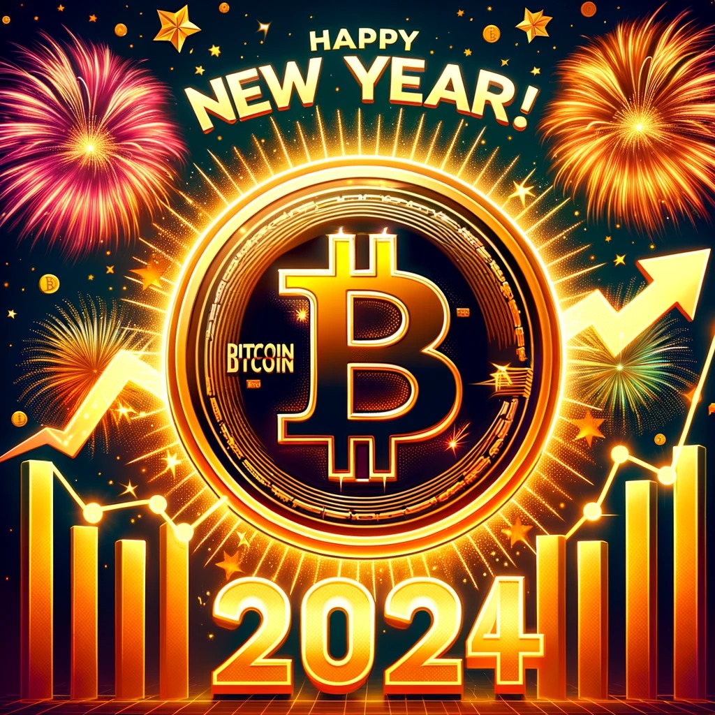 Nowy rok 2024 Bitcoin